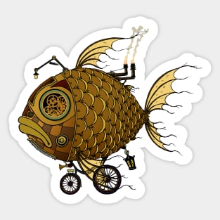 Golden Fish Sticker